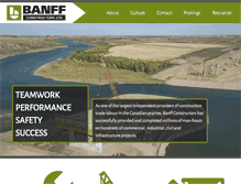 Tablet Screenshot of banffconstructors.com